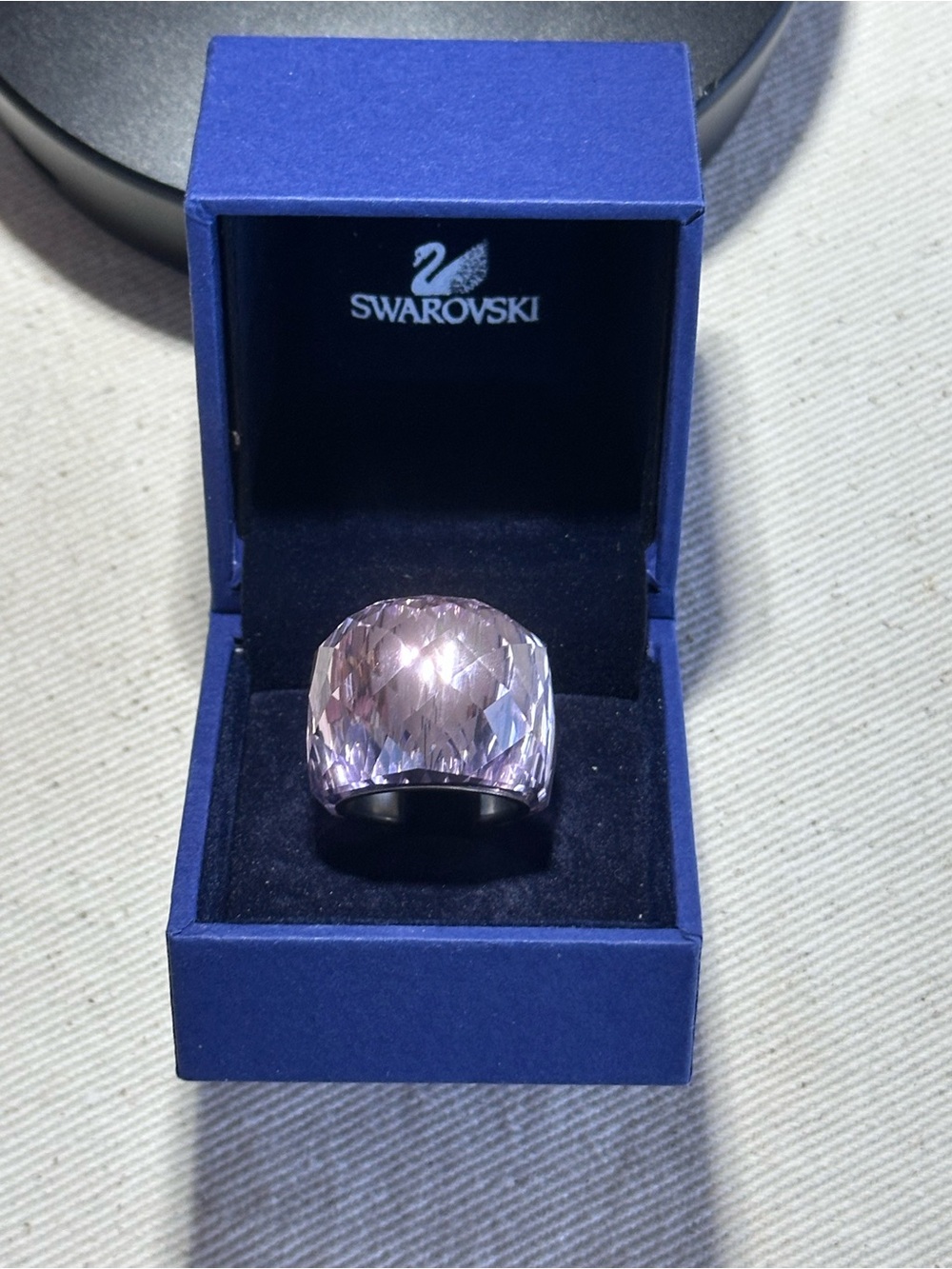 Swarovski Nirvana Rosaline Pink Crystal Ring Sz 52 - Small | Retired | NIB